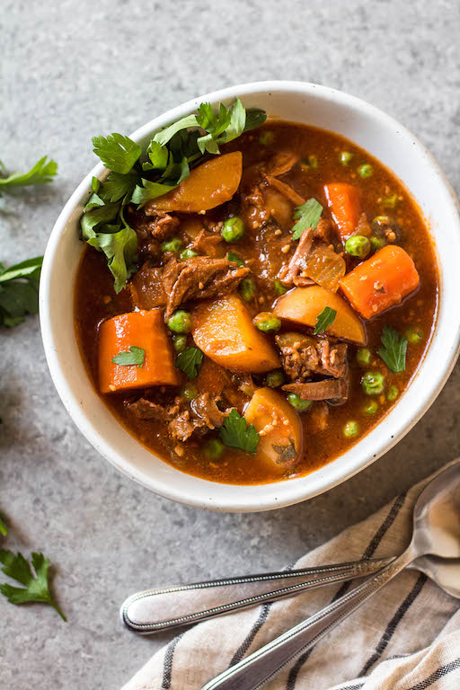 Easy Slow Cooker Beef Stew - Healthy Fitness Meals