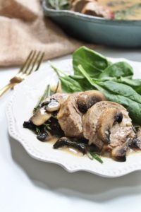 pork tenderloin and rosemary mushroom gravy