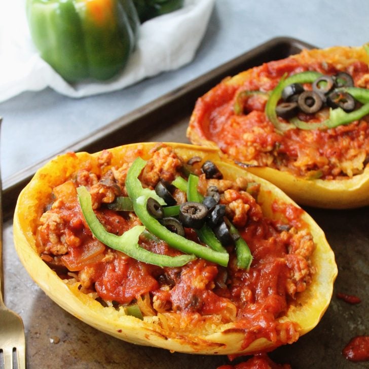 Spaghetti Squash Pizza Bowls: Low Carb, Paleo & Whole30 - Whole Kitchen 