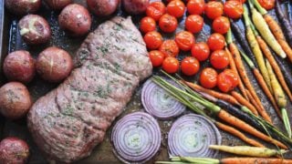 Butter Herb Whole30 Steak And Veggies Sheet Pan Meal Paleo 30 Minutes Whole Kitchen Sink