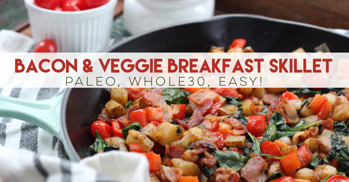 Bacon Breakfast Skillet with Ranch Home Fries - The Bettered Blondie