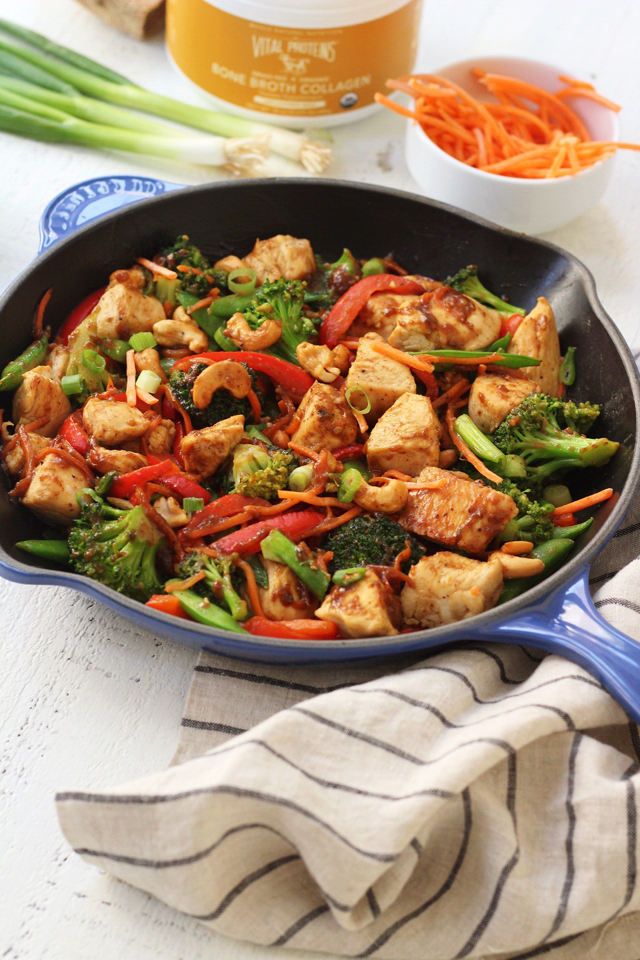 Paleo Cashew Chicken Skillet (Whole30, One Pan, 30 Minutes) - Whole ...