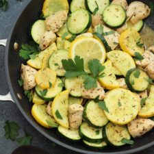 Whole30 Lemon Chicken and Squash Skillet (Paleo, Low Carb) - Whole Kitchen  Sink