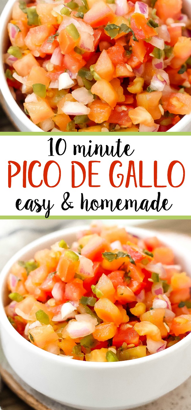 Easy Pico de Gallo (Whole30, Paleo, Vegan) - Whole Kitchen Sink