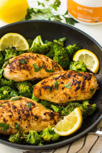 Whole30 Lemon Chicken Skillet with Broccoli (Paleo, Low Carb) - Whole ...