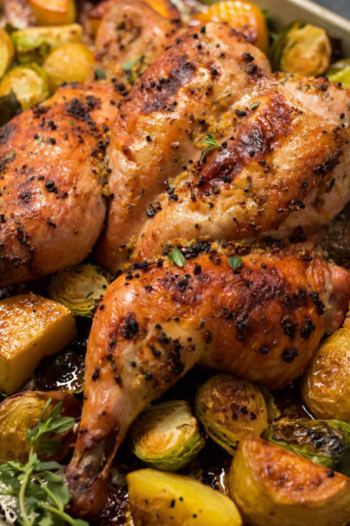 Easy Garlic Butterfly Chicken and Veggies: Whole30, Paleo, Keto Sheet ...