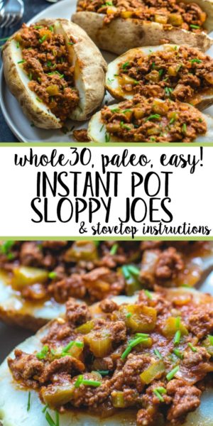 Whole30 Instant Pot Sloppy Joes (Paleo, GF, Stovetop Instructions ...