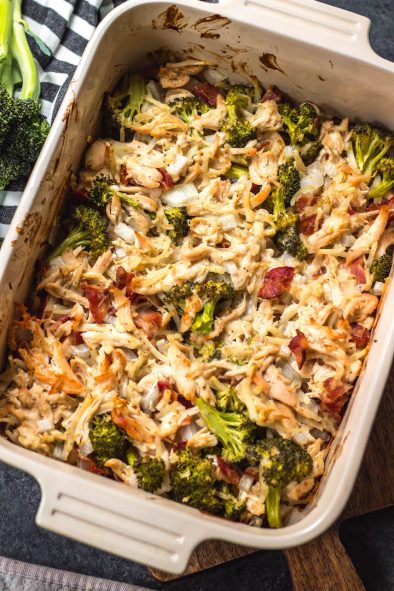 Chicken & Bacon Alfredo Casserole: Whole30, Paleo, Dairy-Free, GF ...