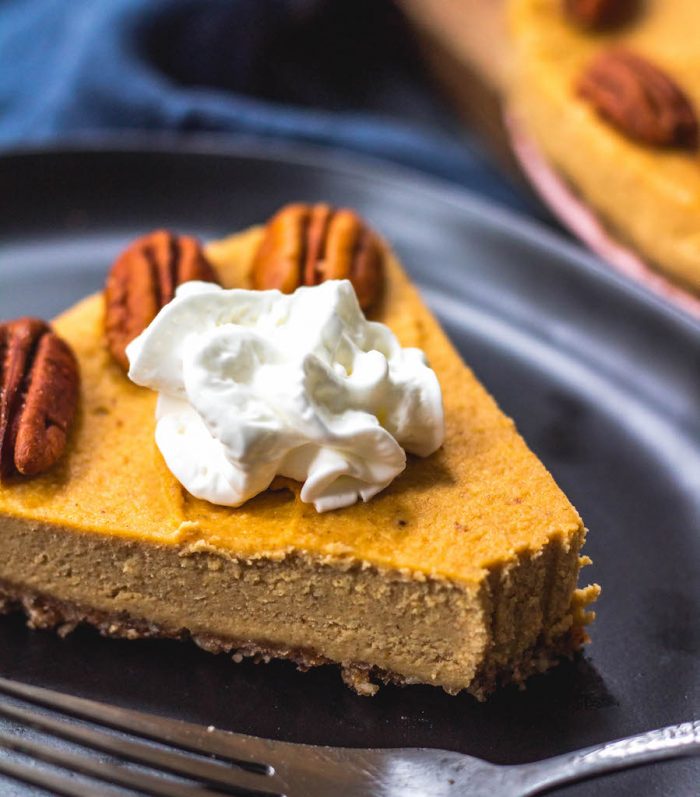 Paleo Pumpkin Cheesecake: Dairy Free, Gluten Free, No Bake - Whole ...