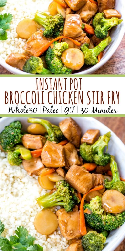 Instant Pot Broccoli Chicken Stir Fry: Whole30, Paleo, Low Carb, GF ...