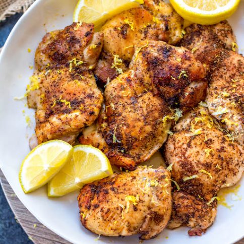 Air Fryer Lemon Pepper Chicken Thighs: Whole30, Paleo, Keto, GF - Whole ...