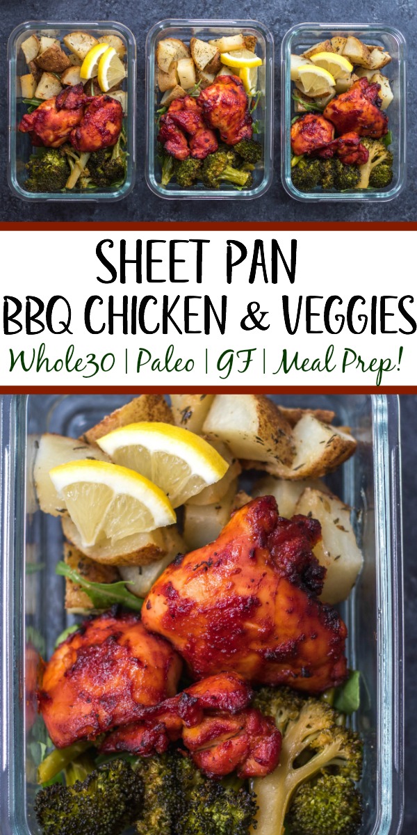 Chicken & Veggies Meal Prep Sheet Pan Bake