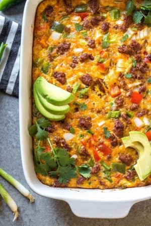 Whole30 Chorizo Egg Bake: Paleo, Dairy-Free, Gluten-Free - Whole ...