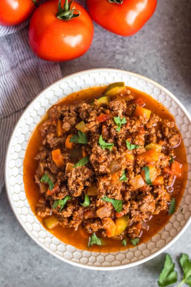 Instant Pot Arrabbiata Meat Sauce With Veggies: Whole30, Paleo, Gluten 