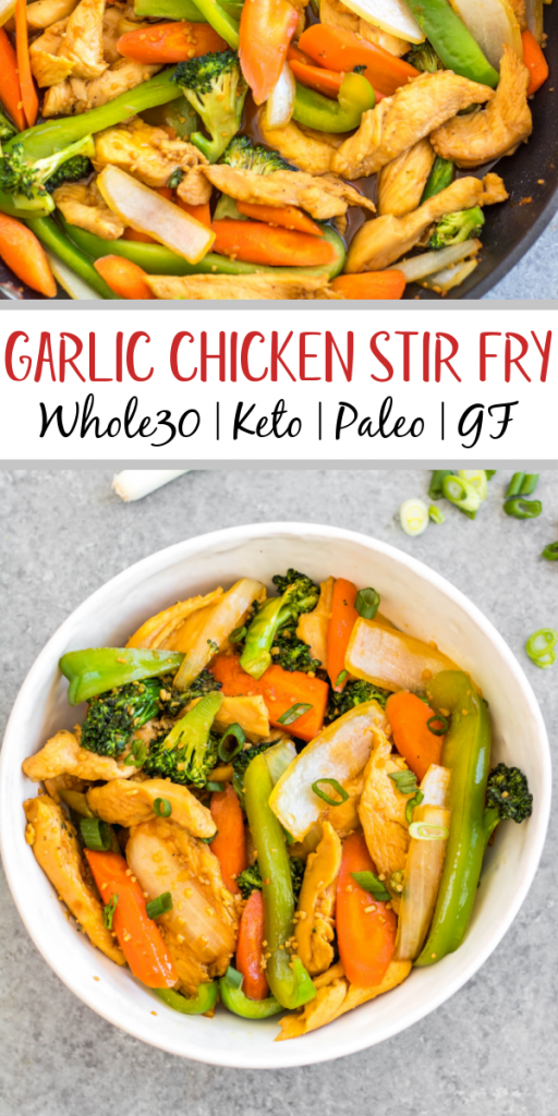 Garlic Chicken Stir Fry: Whole30, Paleo, Keto, Gluten-Free - Whole ...