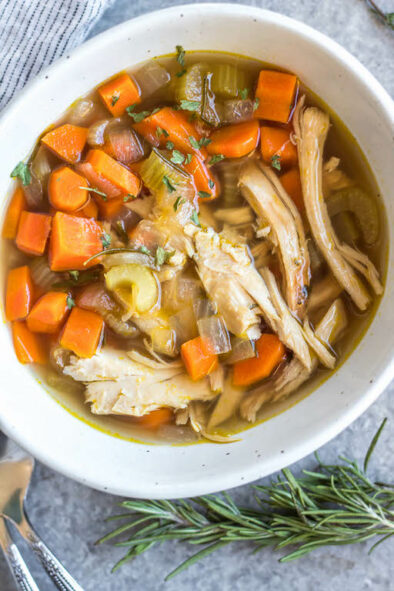 Leftover Turkey Vegetable Soup: 30 Minutes, Whole30, Paleo, Gluten-Free ...