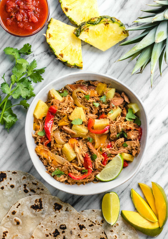 Slow Cooker Hawaiian Chicken Fajitas