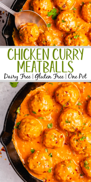 Curry Chicken Meatballs: Whole30, Gluten Free, Paleo, Dairy Free ...