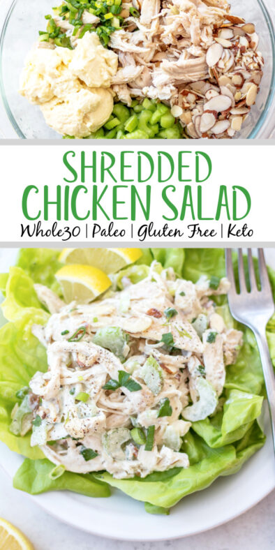 Shredded Chicken Salad (Whole30 and Paleo) - Whole Kitchen Sink
