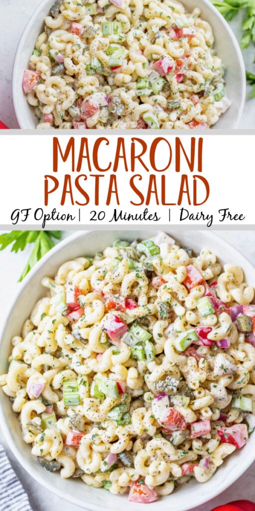 Easy Macaroni Pasta Salad Recipe - Whole Kitchen Sink