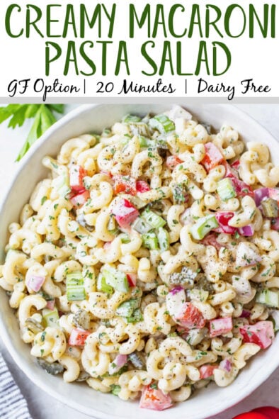 Easy Macaroni Pasta Salad Recipe - Whole Kitchen Sink