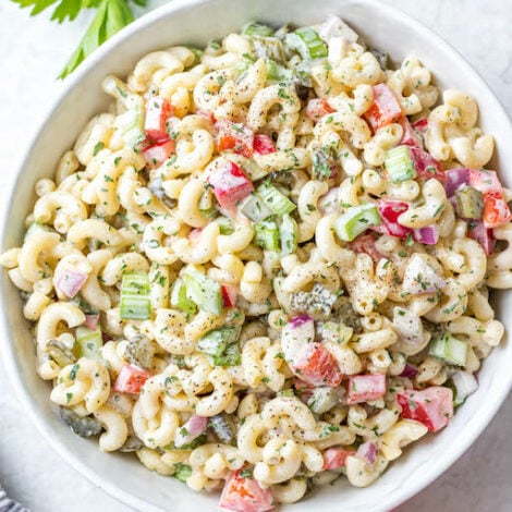 Easy Macaroni Pasta Salad Recipe - Whole Kitchen Sink