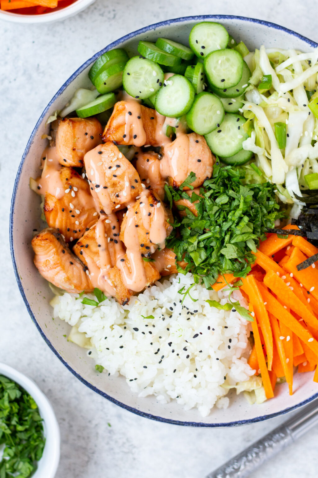 Spicy Salmon Bowl Whole Kitchen Sink