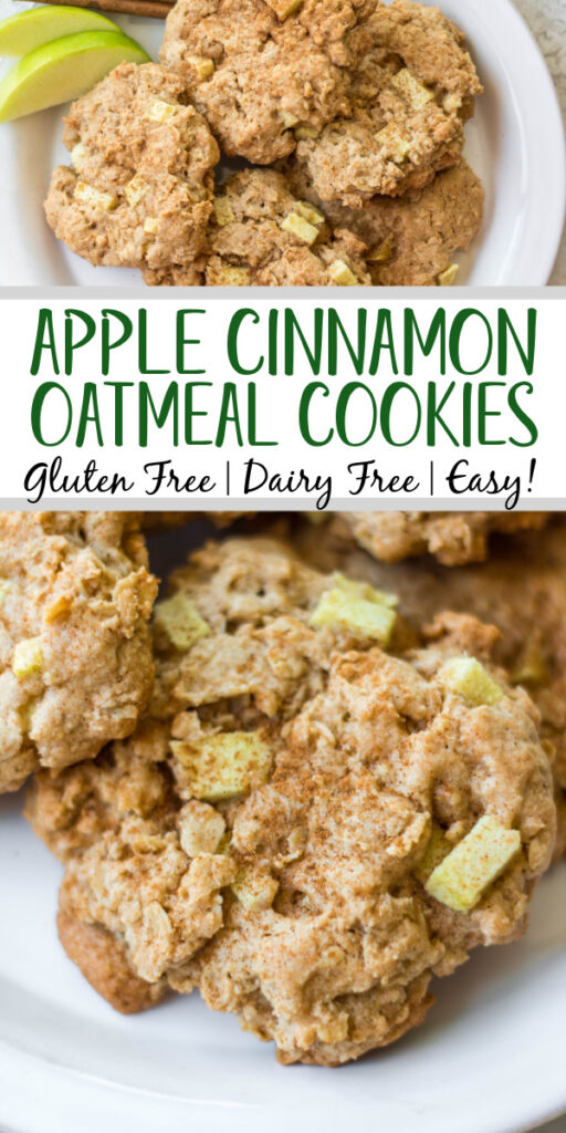 Gluten Free Apple Cinnamon Oatmeal Cookies - Whole Kitchen Sink