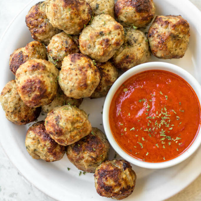 Air Fryer Turkey Meatballs - Whole Kitchen Sink