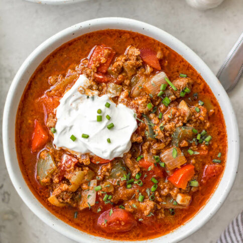 Beanless Chili (Gluten-Free, Whole30, Paleo) - Whole Kitchen Sink