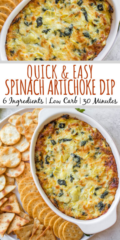 Easy Spinach Artichoke Dip - Whole Kitchen Sink