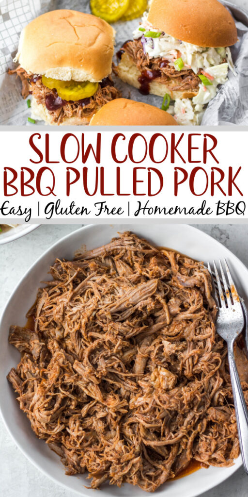 Slow Cooker BBQ Pulled Pork (Homemade BBQ Sauce) - Whole Kitchen Sink