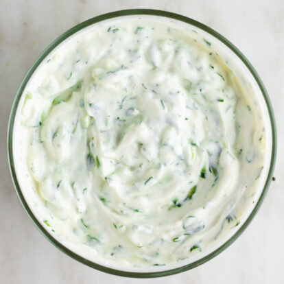 How to Make Easy Homemade Tzatziki Sauce - Whole Kitchen Sink