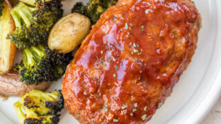 Easy Sheet Pan Dinner: Mini Meatloaves with Spinach and Veggies  (Gluten-Free Option) - Live Simply